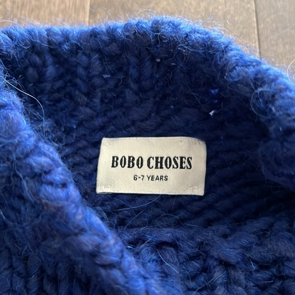 Bobo Choses Navy Wool-Blend Sweater 6-7 years - Picture 3 of 4